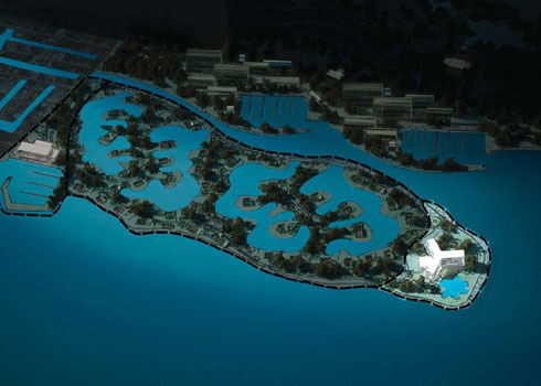 沙滩角酒店和水疗中心模型图