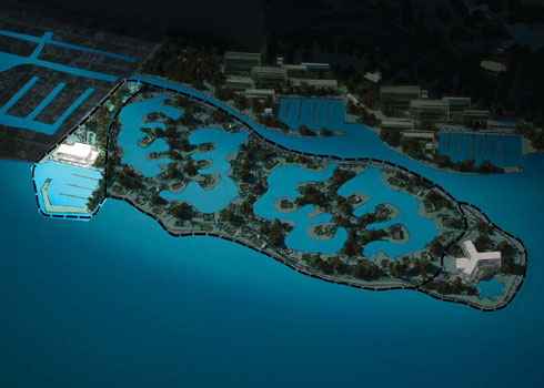 珊瑚港酒店模型图