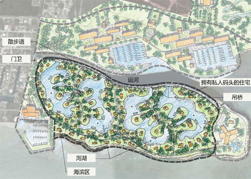 珊瑚港住宅区规划图