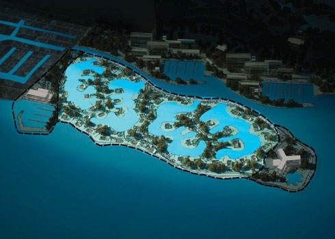 珊瑚港住宅区模型图